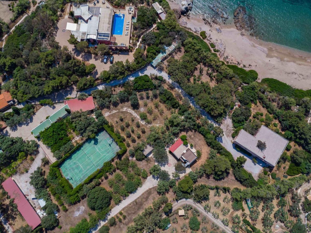 Black Diamond Beachfront Pool Villa Pasithea In Sounio, Athens Kap Kap Sounion Exterior foto